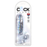 King Cock Gode transparent king Cock 13.5 x 3.5cm